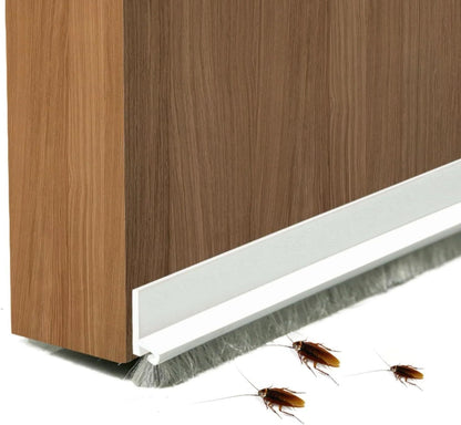 Door Sweep for Bottom of Door, 39.2" L with Brush (Universal Fit)