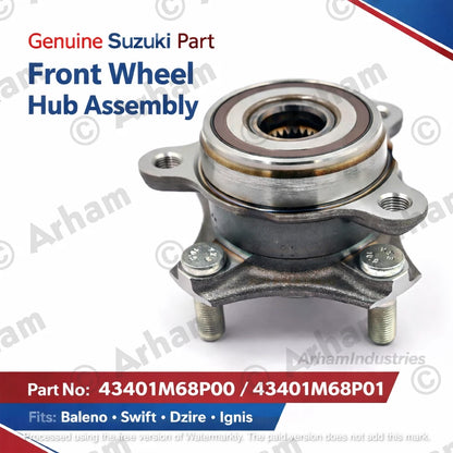 Front Wheel Hub for Suzuki Baleno Swift Dzire Ignis (43401M68P00, 43401M68P01)