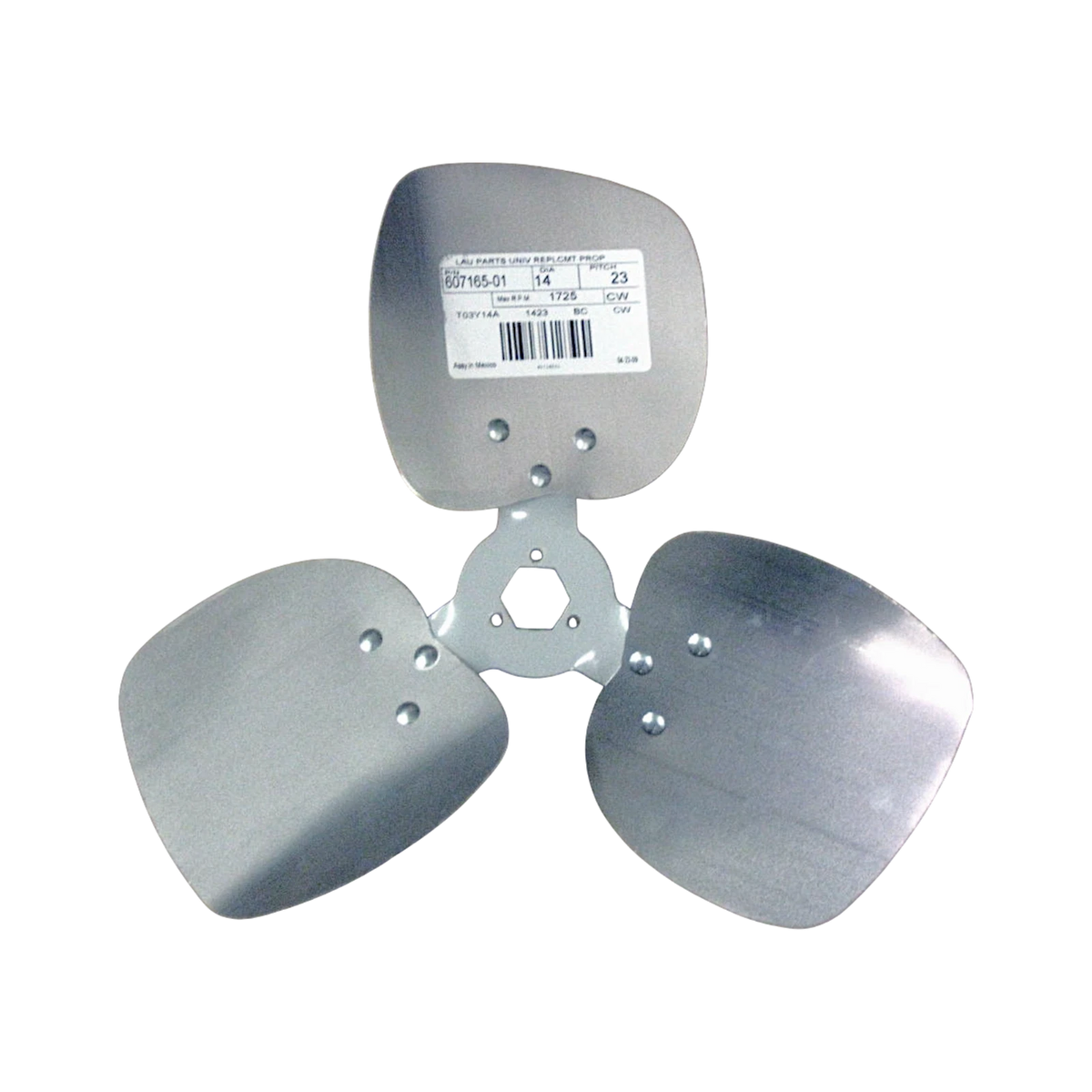 14" Fan Blade for Lau 60716501 (CW Rotation, 23 Degree Pitch, 3 Blades)