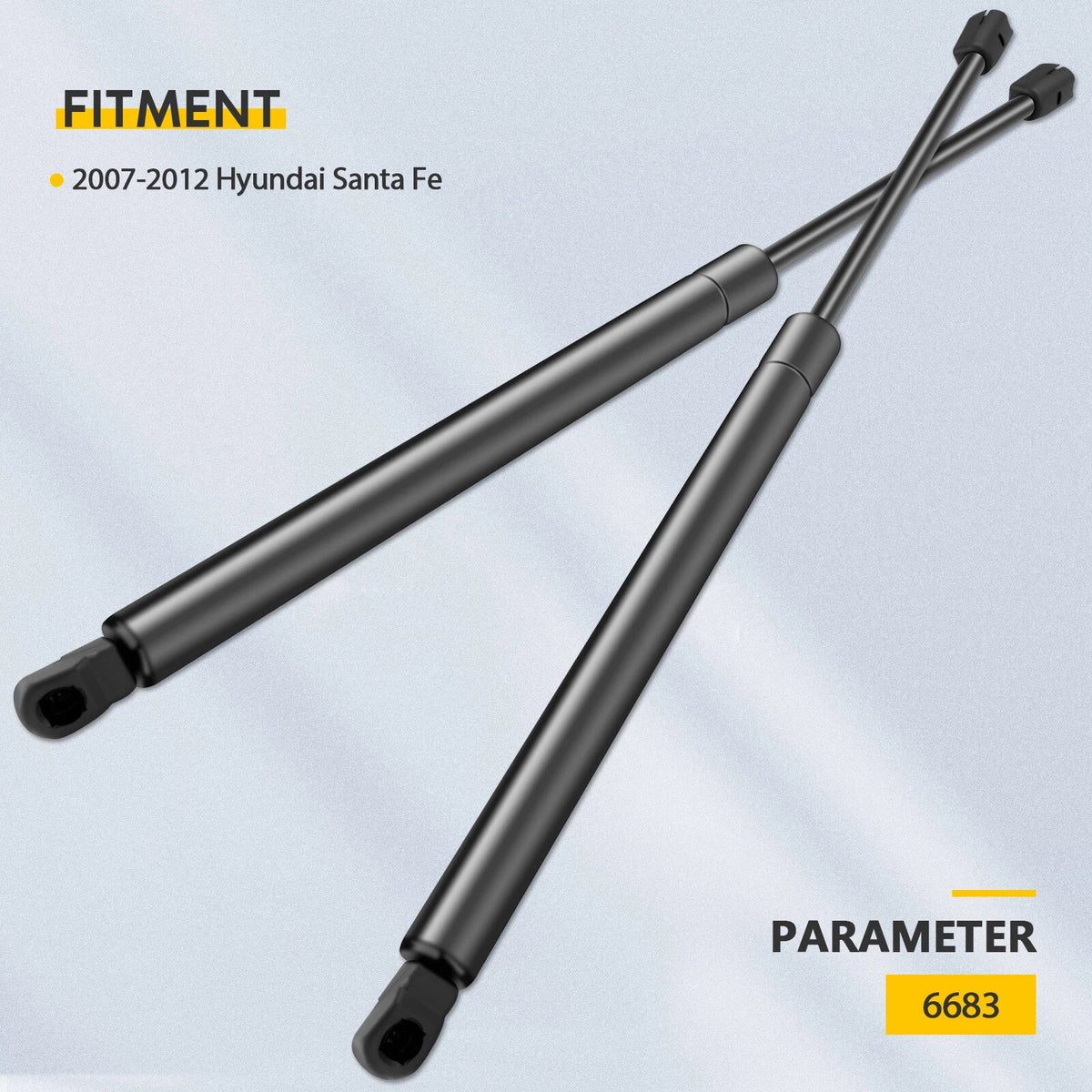 Set of 2 Rear Hatch Lift Supports for Hyundai Santa Fe (2007–2012)