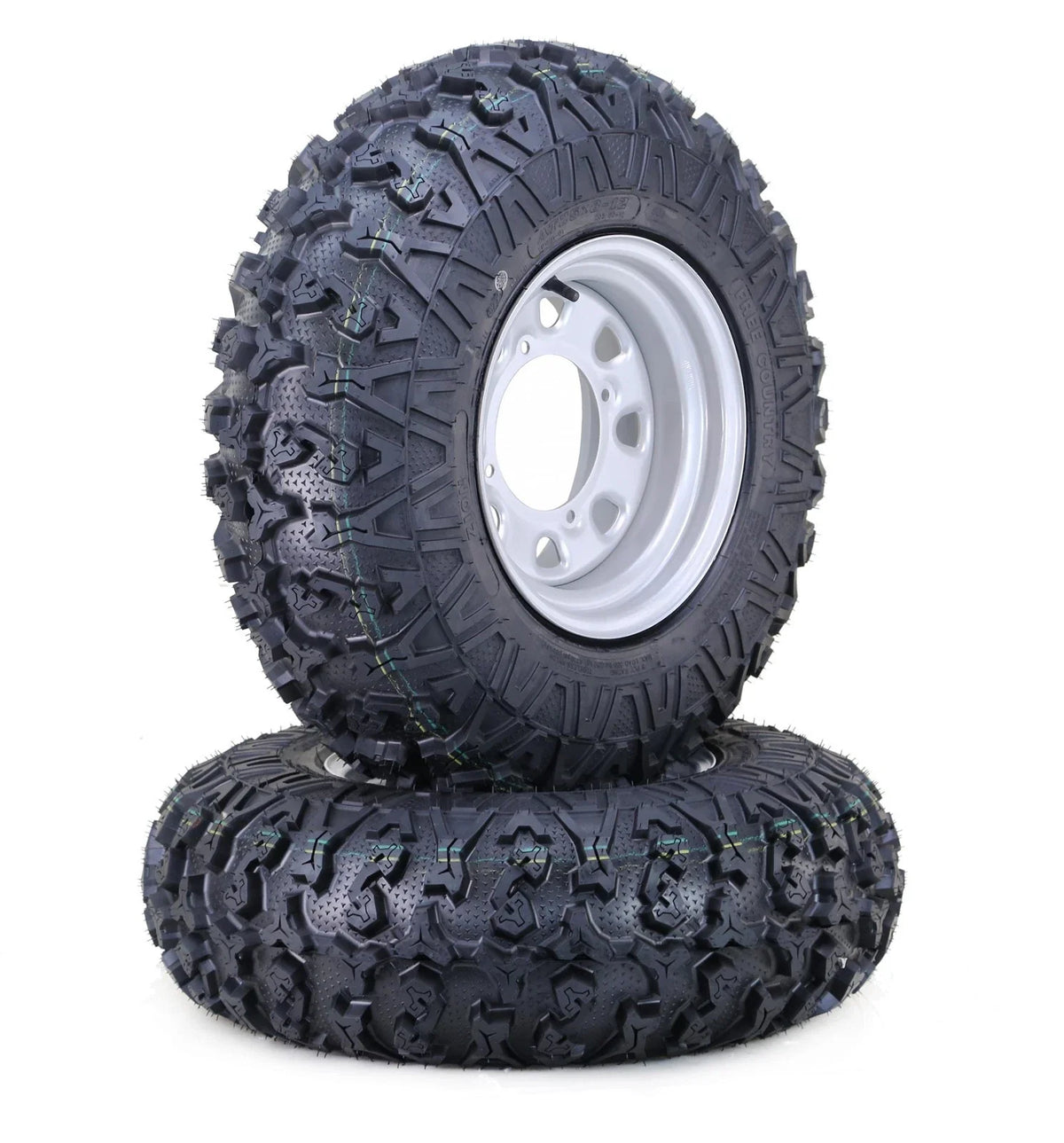 Set of 4 FC ATV Tires & Wheels 26X9R12 26X11R12 4-156 PCD Silver
