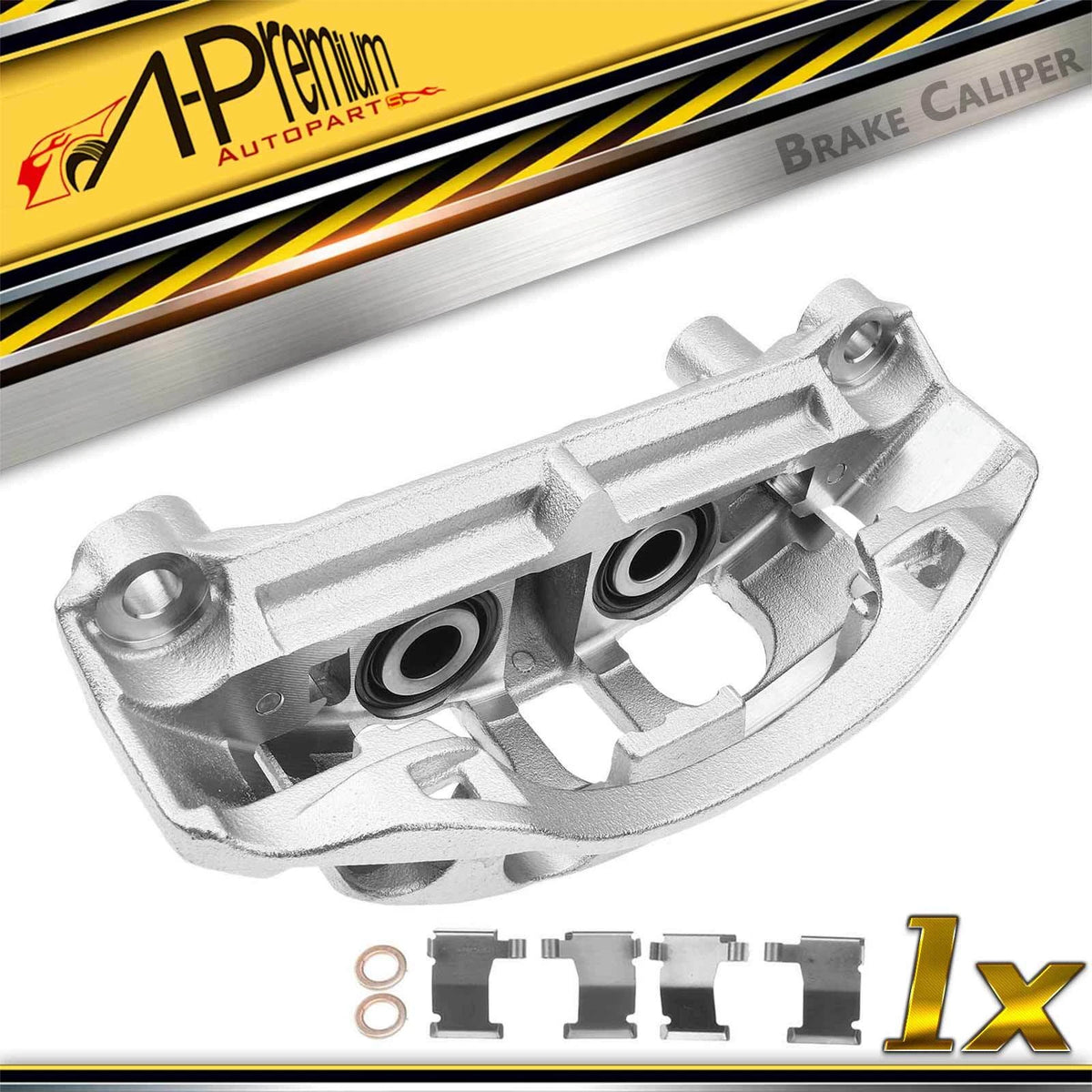 A-Premium Rear Left Brake Caliper with Bracket for Nissan NV1500 (2012–2019) 440111PA1A, 19-B6888