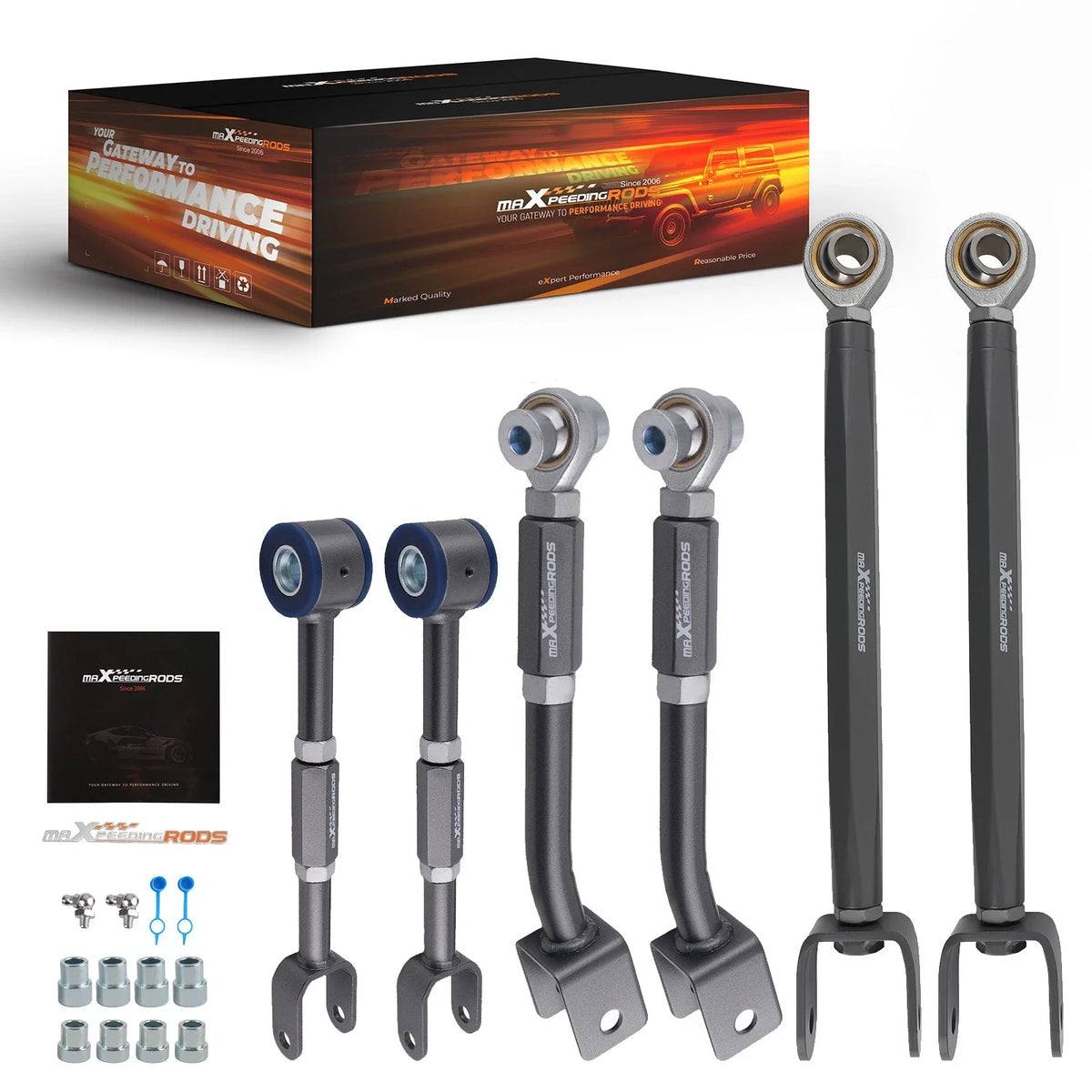 Rear Alignment Kit Camber Toe Arms for Nissan 350Z (2003–2009) Infiniti G35 (2003–2007)