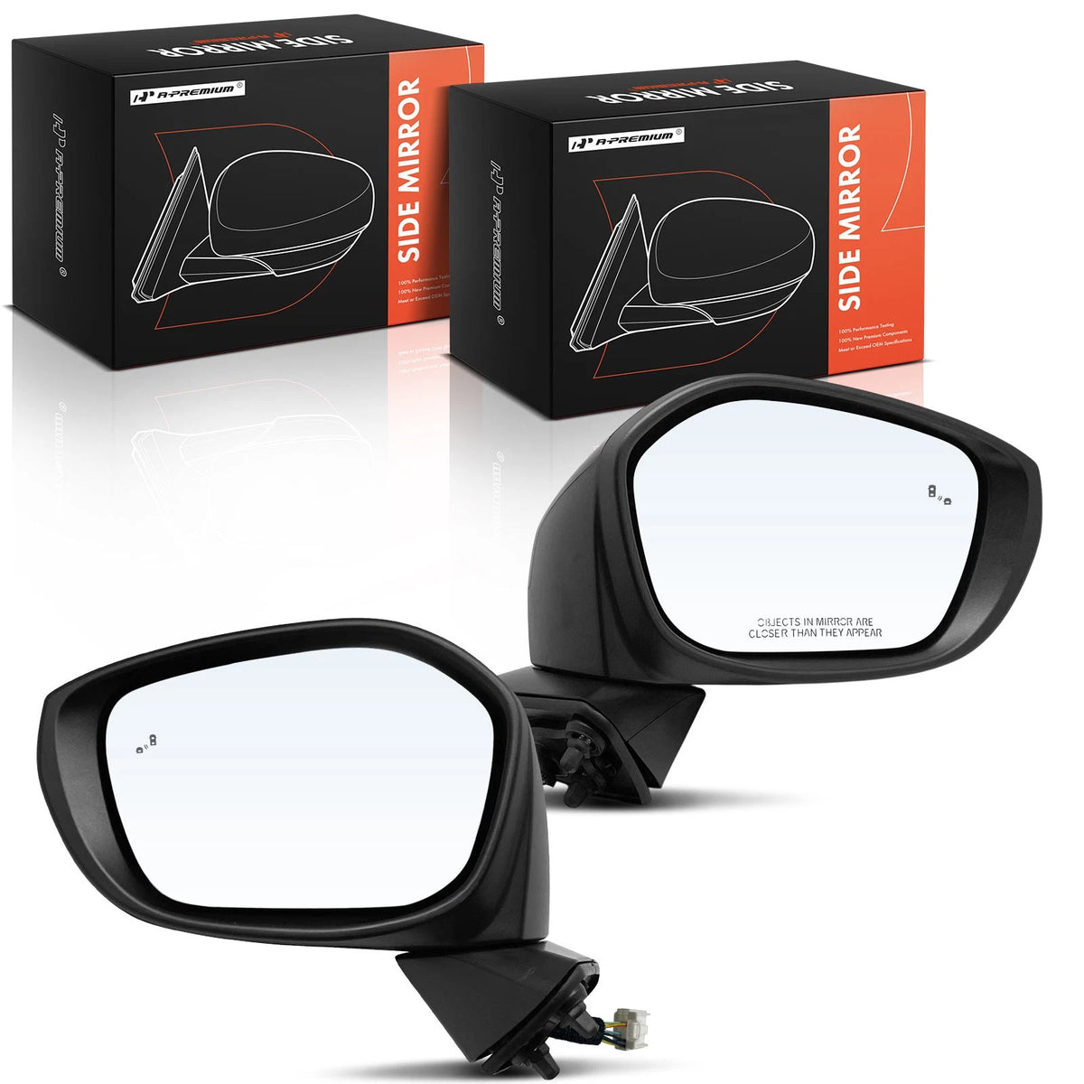 2X Power Mirror for Honda Civic (2022–2024) - 76208T20A21, 76258T20A21