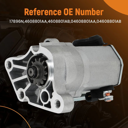 Starter Motor for Dodge Challenger Charger Magnum V8 5.7L (2005–2020) Chrysler 300