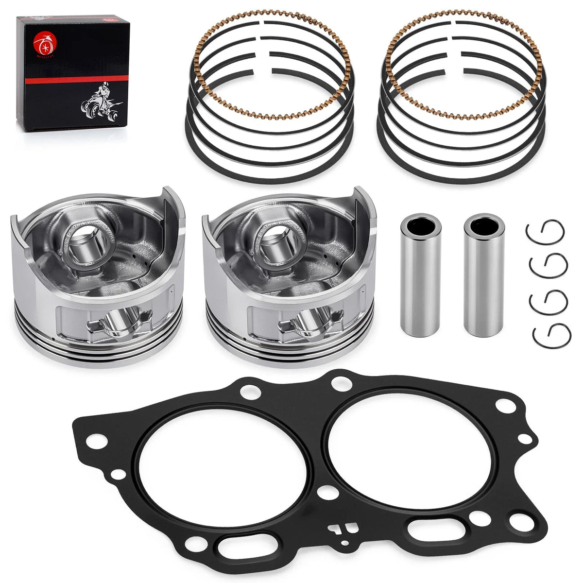 Piston Oversize 0.5mm & Ring Gasket for EZGO Golf Cart Robin 350cc (1996–2008)
