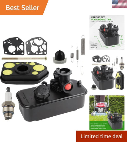 Carburetor & Fuel Tank Kit for Lawn Mower (Enhanced Performance)
