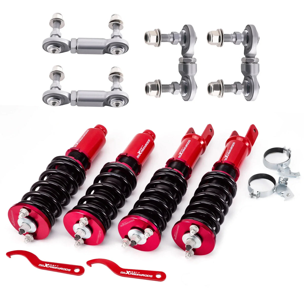 Adjustable Coilovers Suspension Kit & Sway Bar Links for Honda Civic (1996–2000)