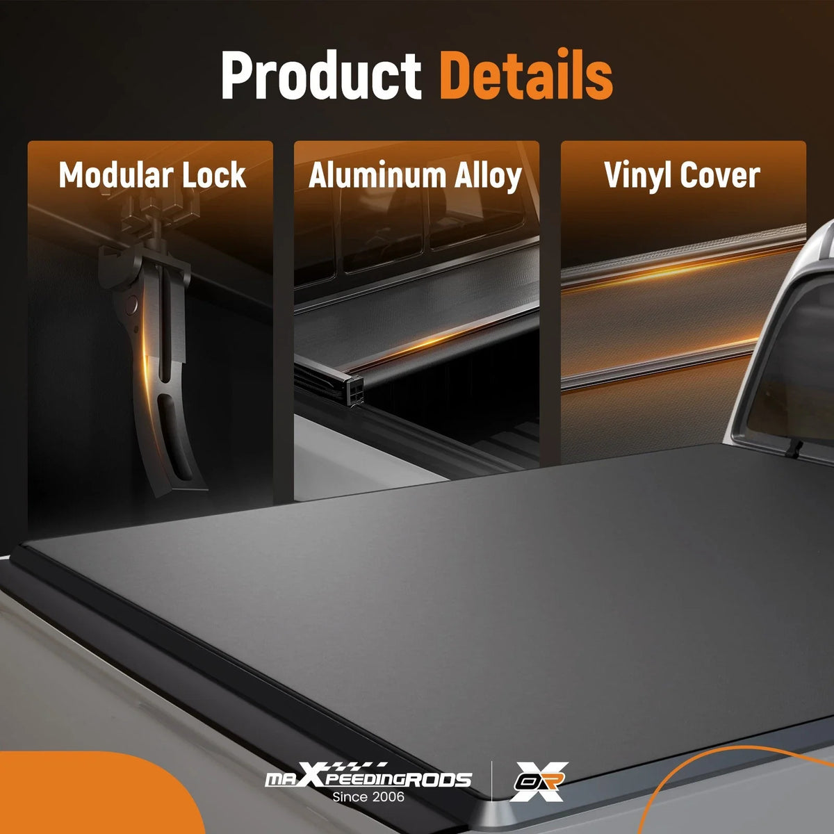 5.6FT Soft 4-Fold Truck Bed Cover for Dodge Ram 1500 (2009–2026) Waterproof