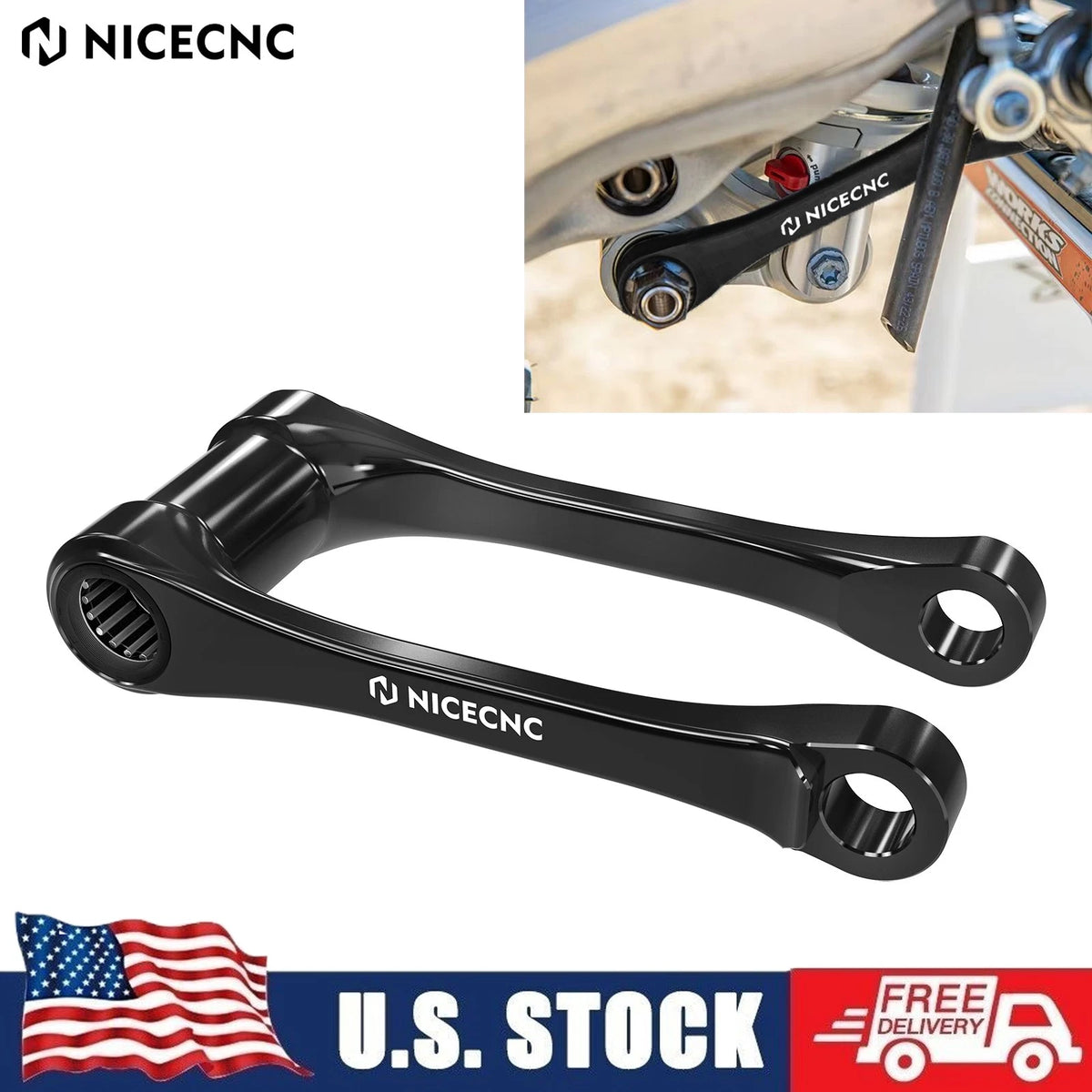 Rear Suspension Lowering Link for KTM 125 250 300 350 450 XC XCF SX SXF (2023–2024)
