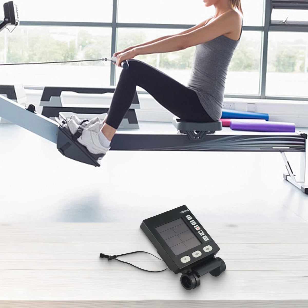 Speedometer LCD Display Counter Monitor for Rowing Machine