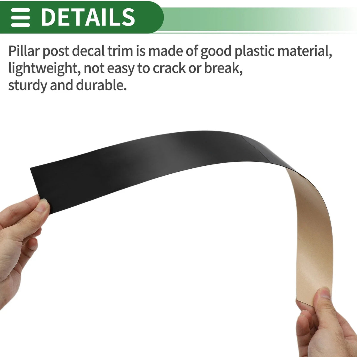 6 Pcs Door Pillar Window Trim for Honda Odyssey (2005–2010) Black