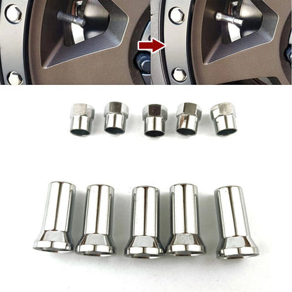 20Pc Chrome Valve Stem Caps for Car/Bicycle