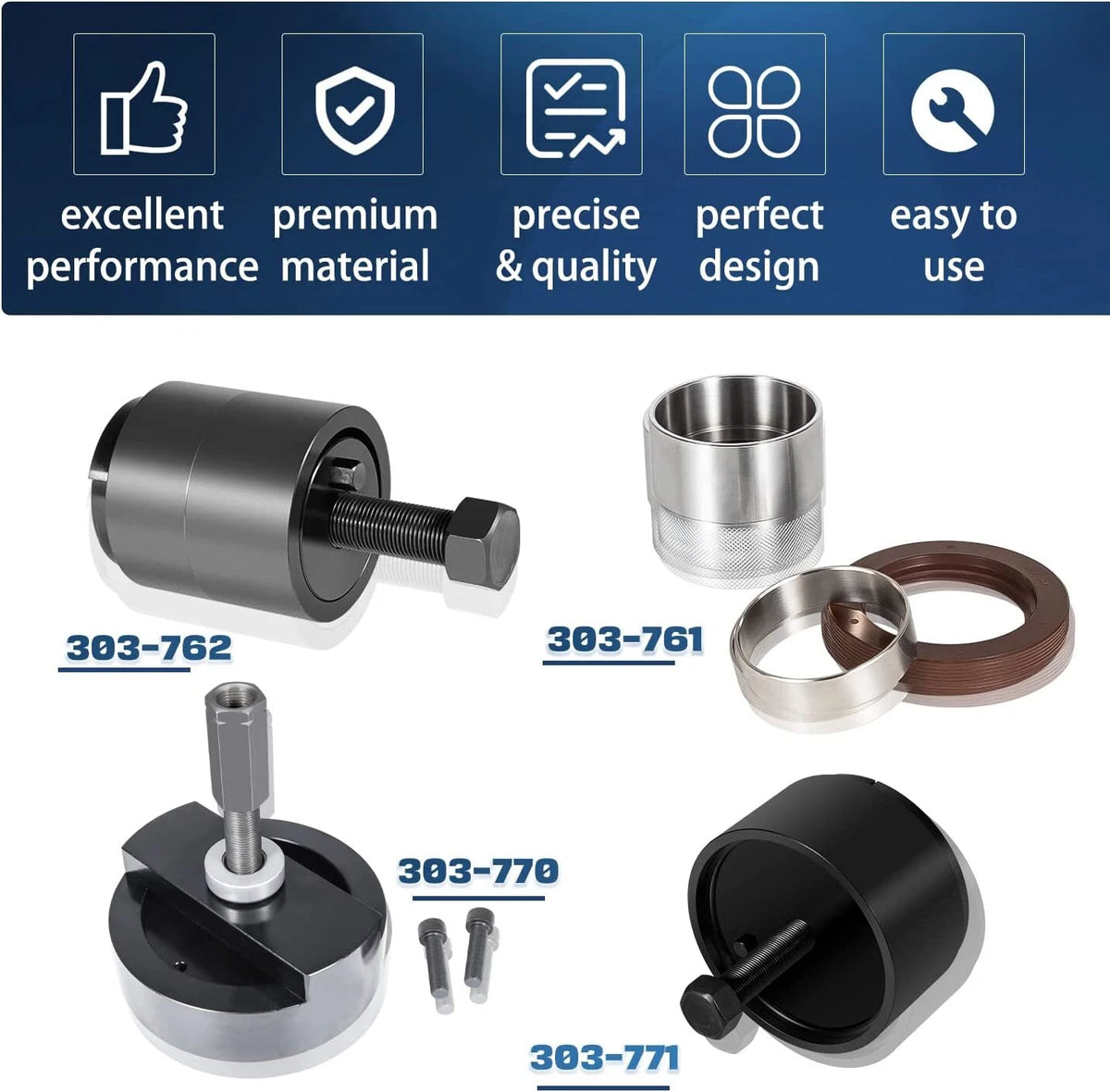 Crankshaft Seal Installer & Remover Tool for Ford 6.0L (98autoR74)