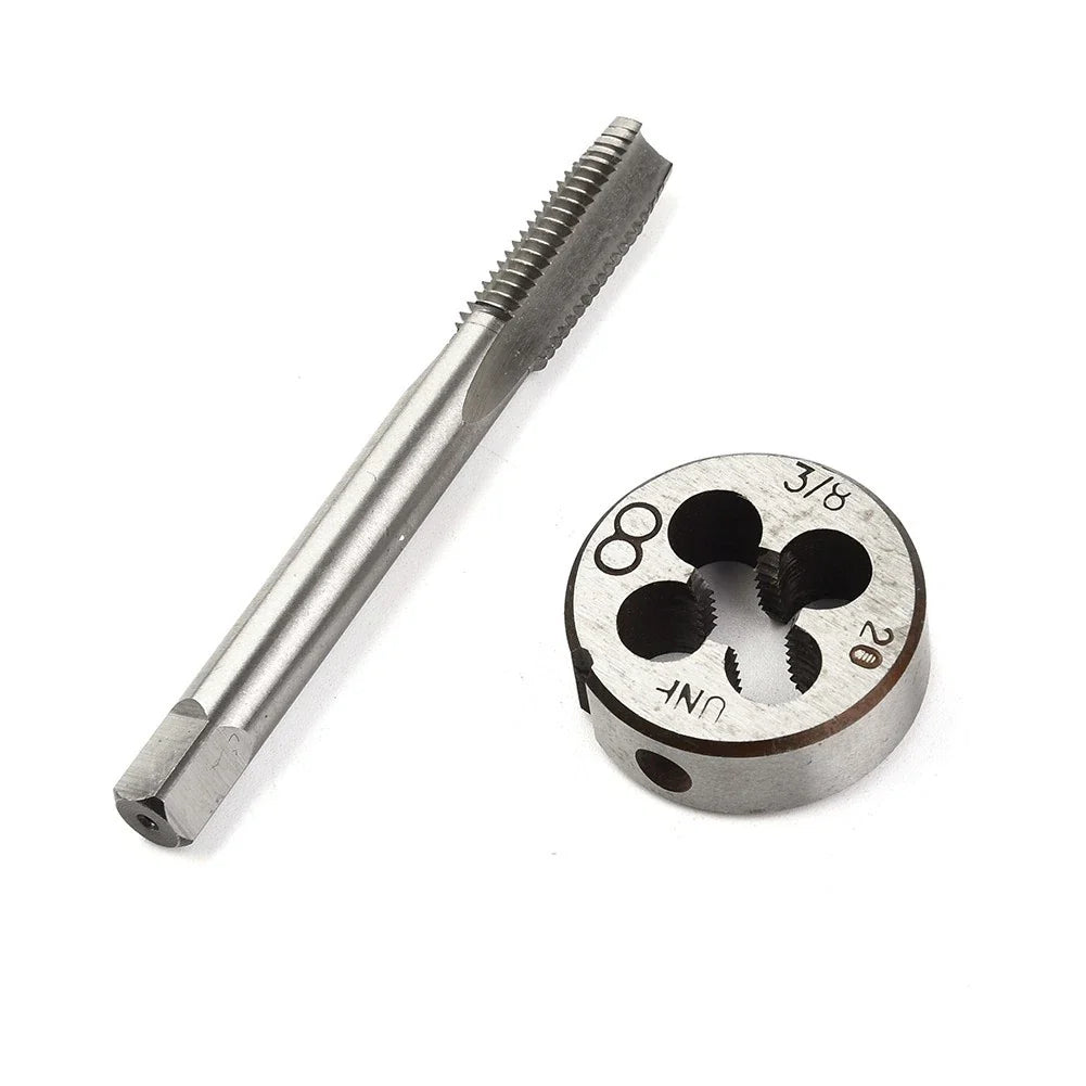 2pcs HSS 3/8-20 Right Hand Pipe Tap and Die for Universal