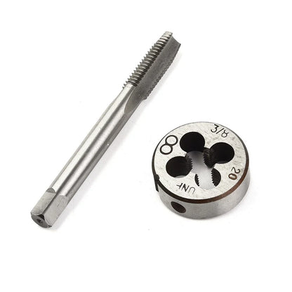 2pcs HSS 3/8-20 Right Hand Pipe Tap and Die for Universal