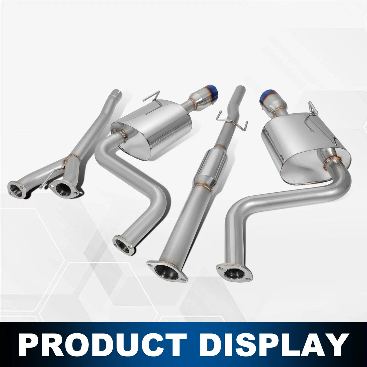 Dual 4" Burnt Tip Muffler Catback Exhaust System for Nissan Maxima (2009–2015)