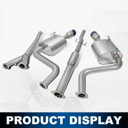 Dual 4" Burnt Tip Muffler Catback Exhaust System for Nissan Maxima (2009–2015)