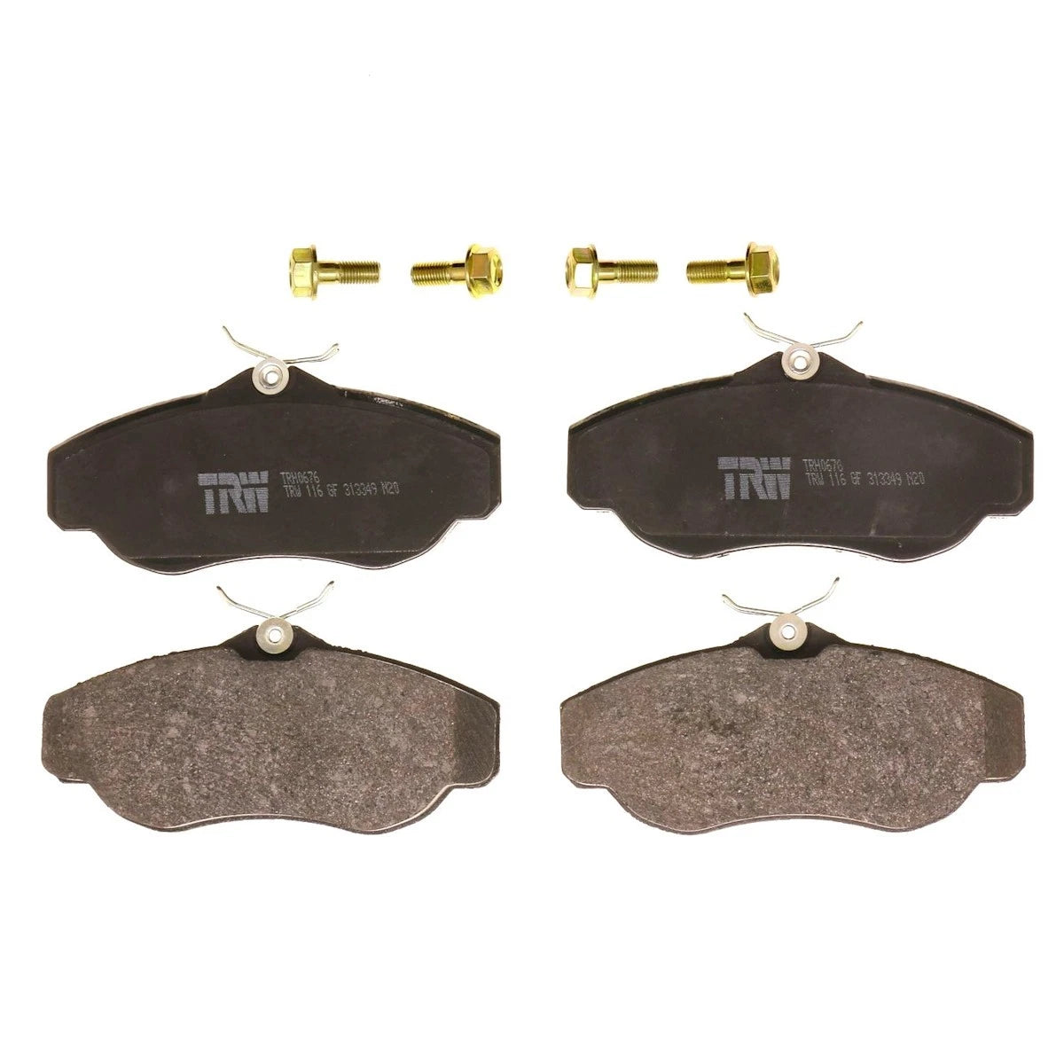 2X TRH0676 Brake Pad Set Front for Land Rover Discovery (1995–2004)