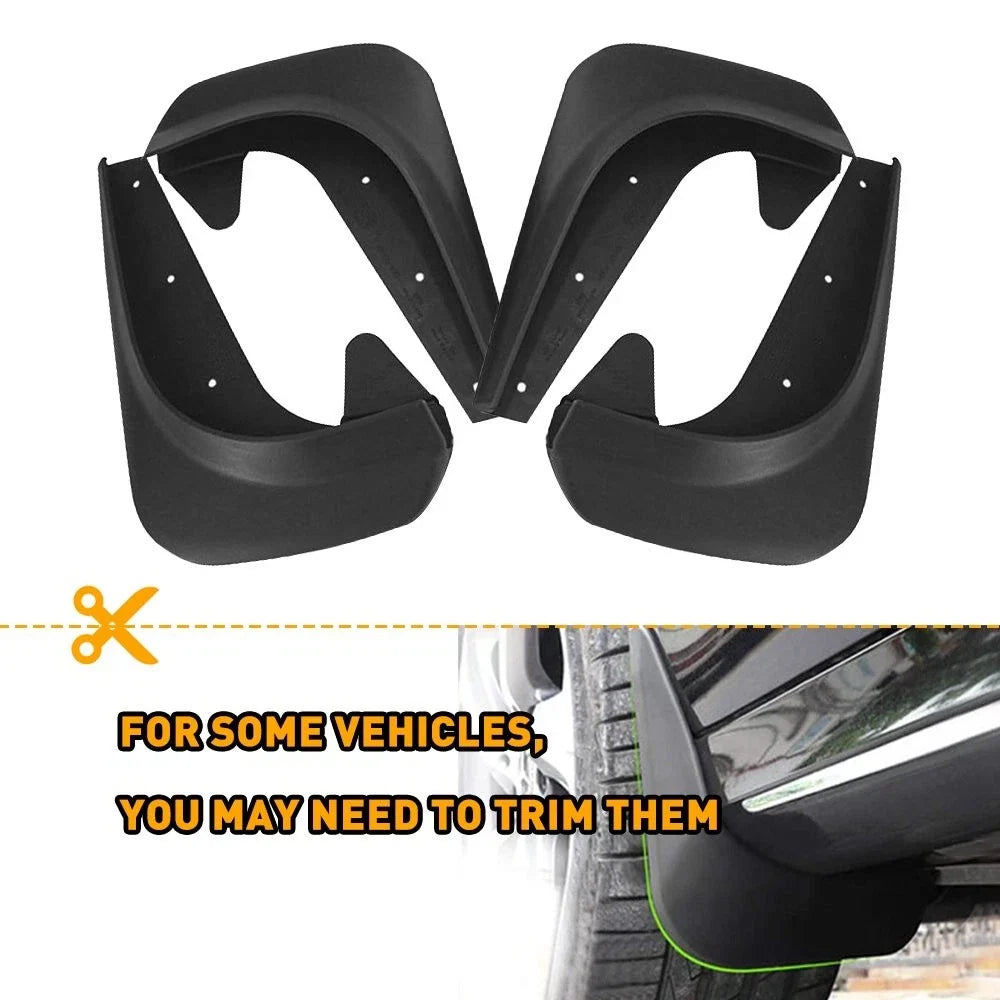 Set of 4 Universal Mud Flaps Splash Guards for Auto Car Accessories