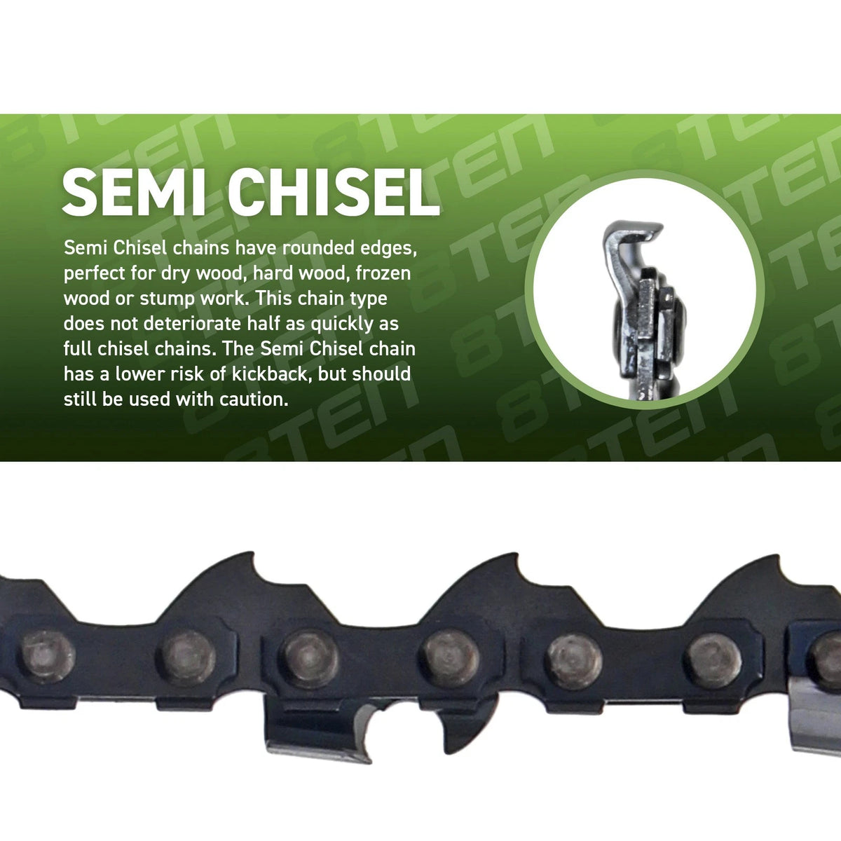4X Chainsaw Chain 14 Inch .050 3/8 52DL for Echo CS-370 CS-310 CS-330T