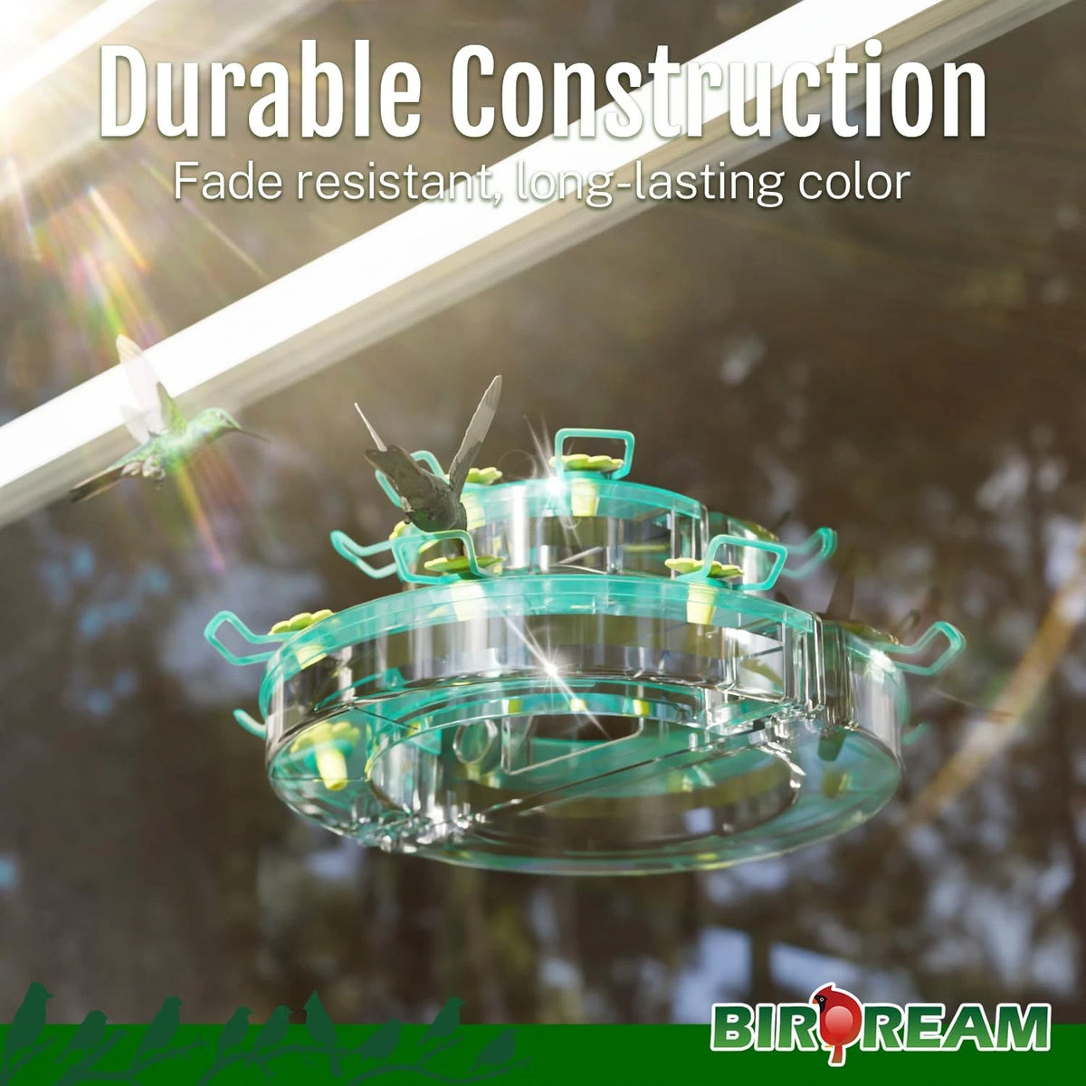 Hummingbird Feeder for Outdoors (1 Pack) - Green