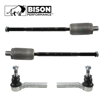 Set of 4 Inner & Outer Steering Tie Rod Ends for Ford Mercury