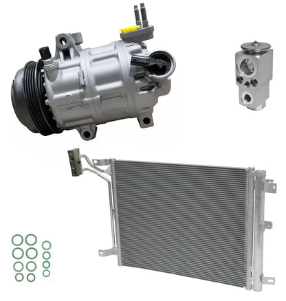 AC Compressor Kit With Condenser Replacement for Jeep Wrangler 3.6L (2021–2021)