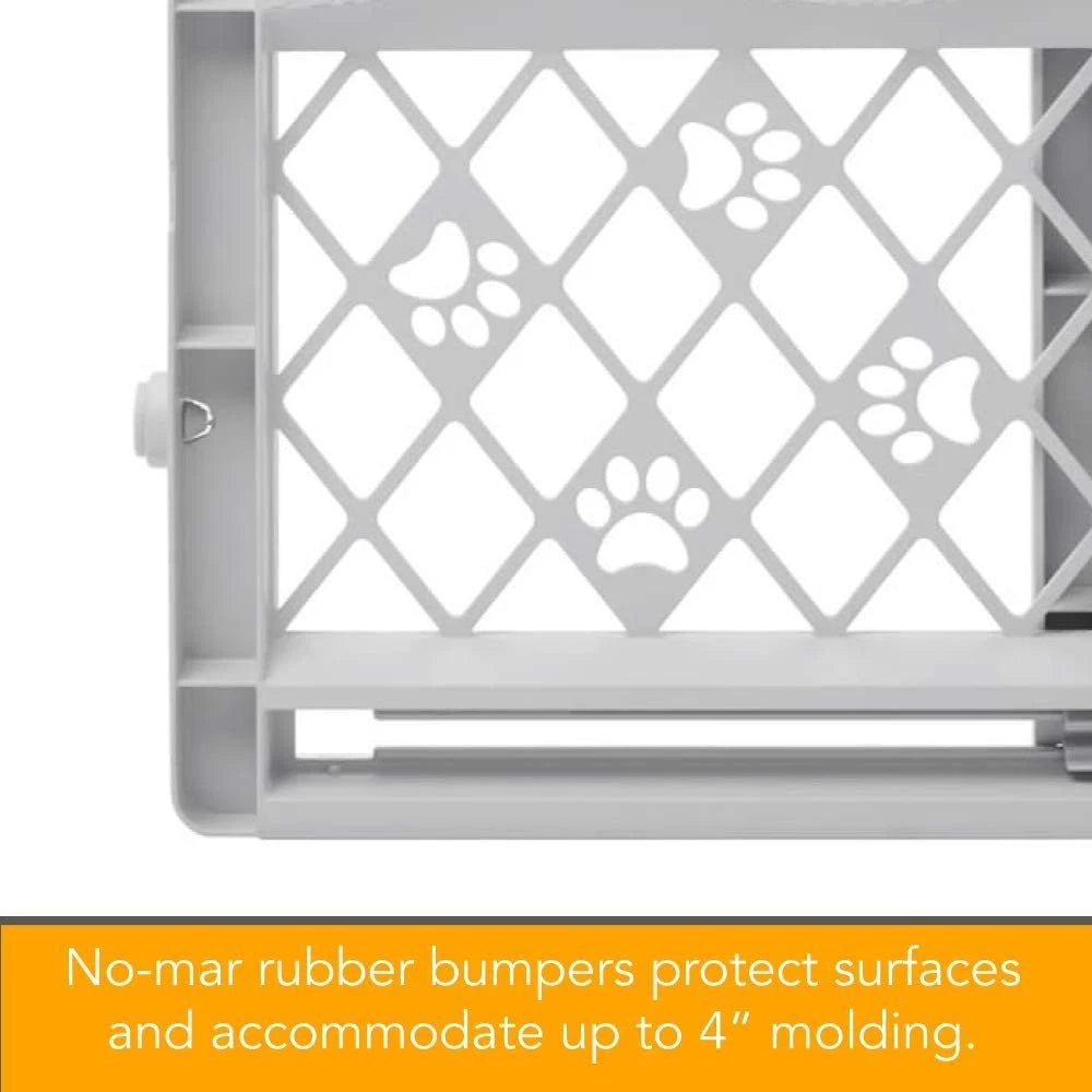 Portable Pet Gate for North States (26"-40" Wide) - Light Gray