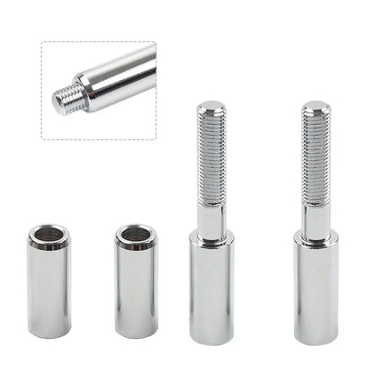 2.5" Mirror Extension Kit Chrome for Harley Softail Sportster Dyna Touring
