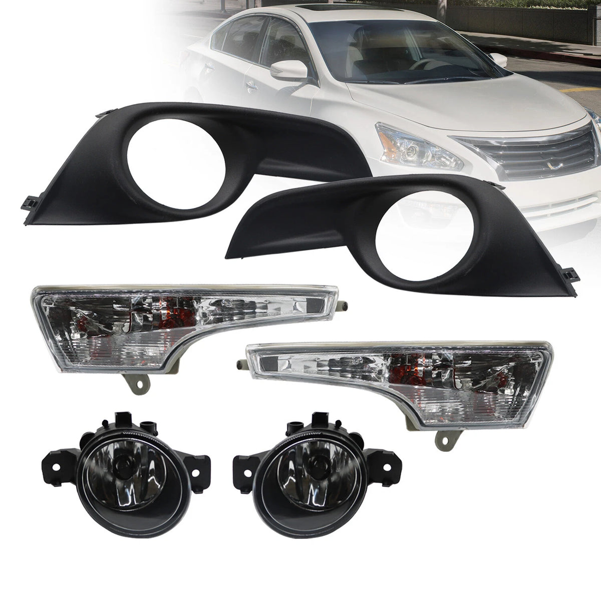 Fog Lights & Corner Turn Signal Lamps Set for Nissan Altima (2013–2015)