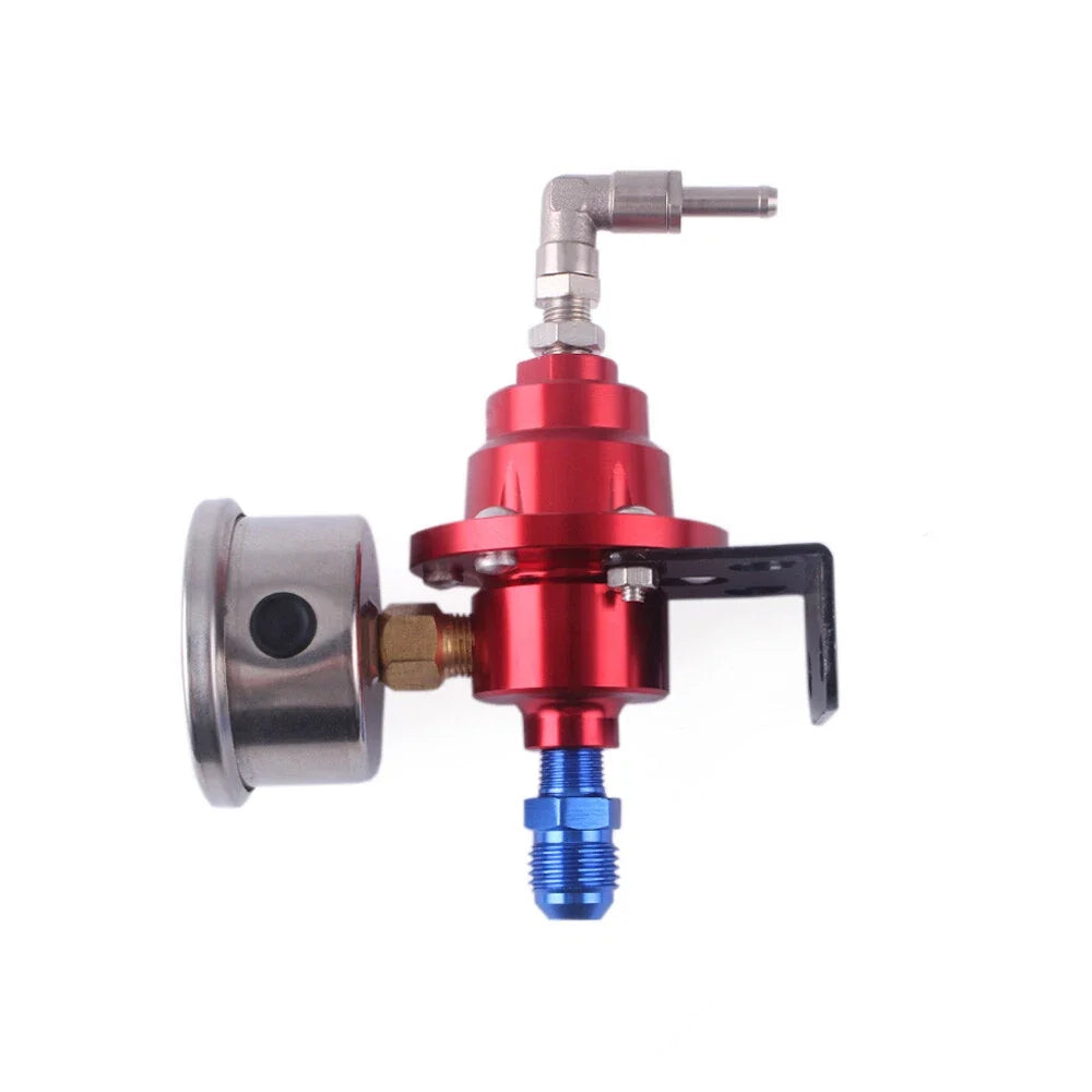 AN6 Adjustable Fuel Pressure Regulator with Oil Gauge Kit for Universal