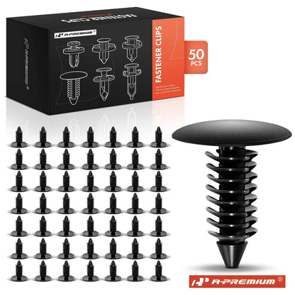 50Pcs 8mm Nylon Fender & Bumper Shield Retainers for Ford GMC