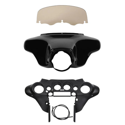 Batwing Inner Outer Cowl Fairing 8'' Windscreen for Harley Touring (1996–2013)