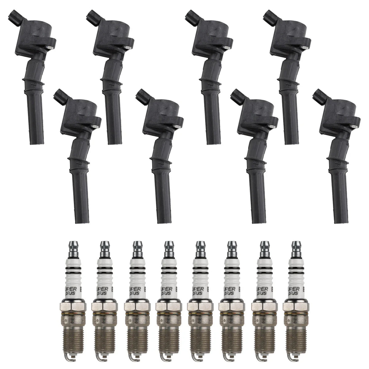 Set of 8 Ignition Coils & Spark Plugs for F-150 Grand Marquis V8 (1997–2003)
