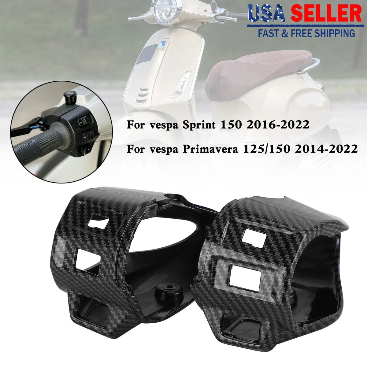 Handlebar Switch Cover for Sprint Primavera 125 150 (2014–2022) M549-A293-CBN