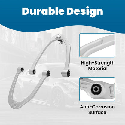 Set of 8 Control Arm Assembly for Infiniti G35 (2003–2007) RWD