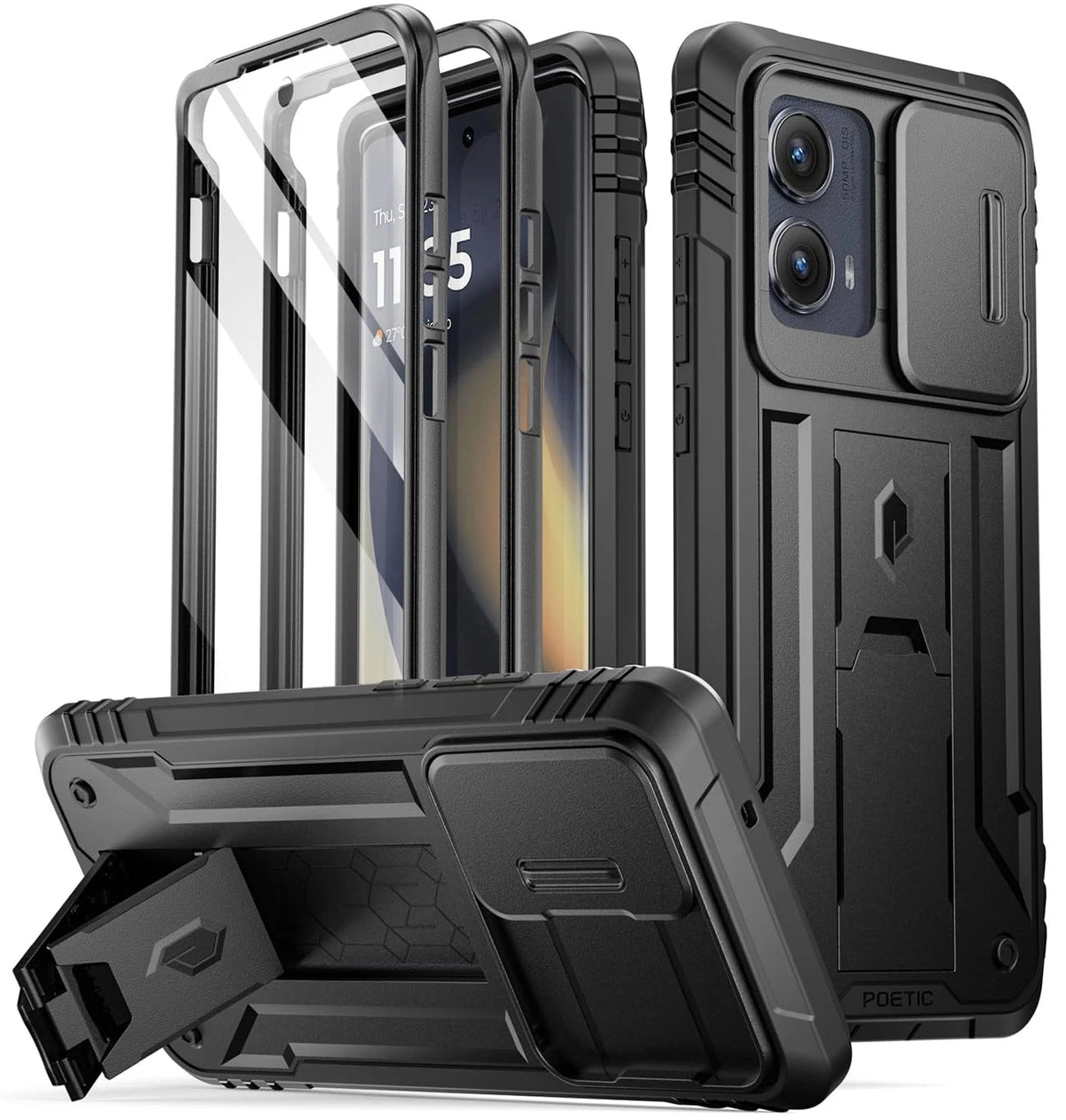 Poetic Revolution Case for Motorola Moto Edge (2024) - Black