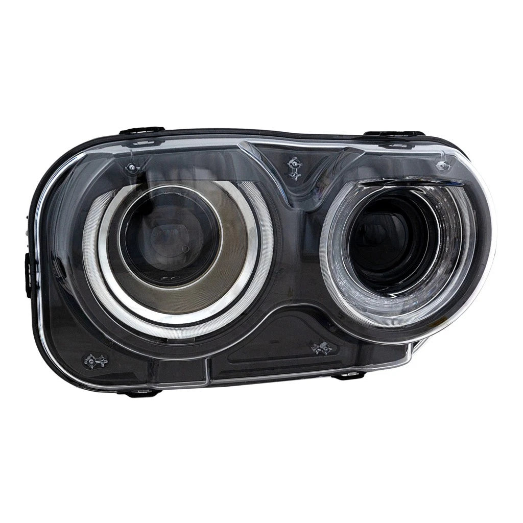 Headlight Passenger Side for Dodge Challenger (2015–2023) LLX-CH2503272C-CL360A70, CH2503272, HID, Clear Lens