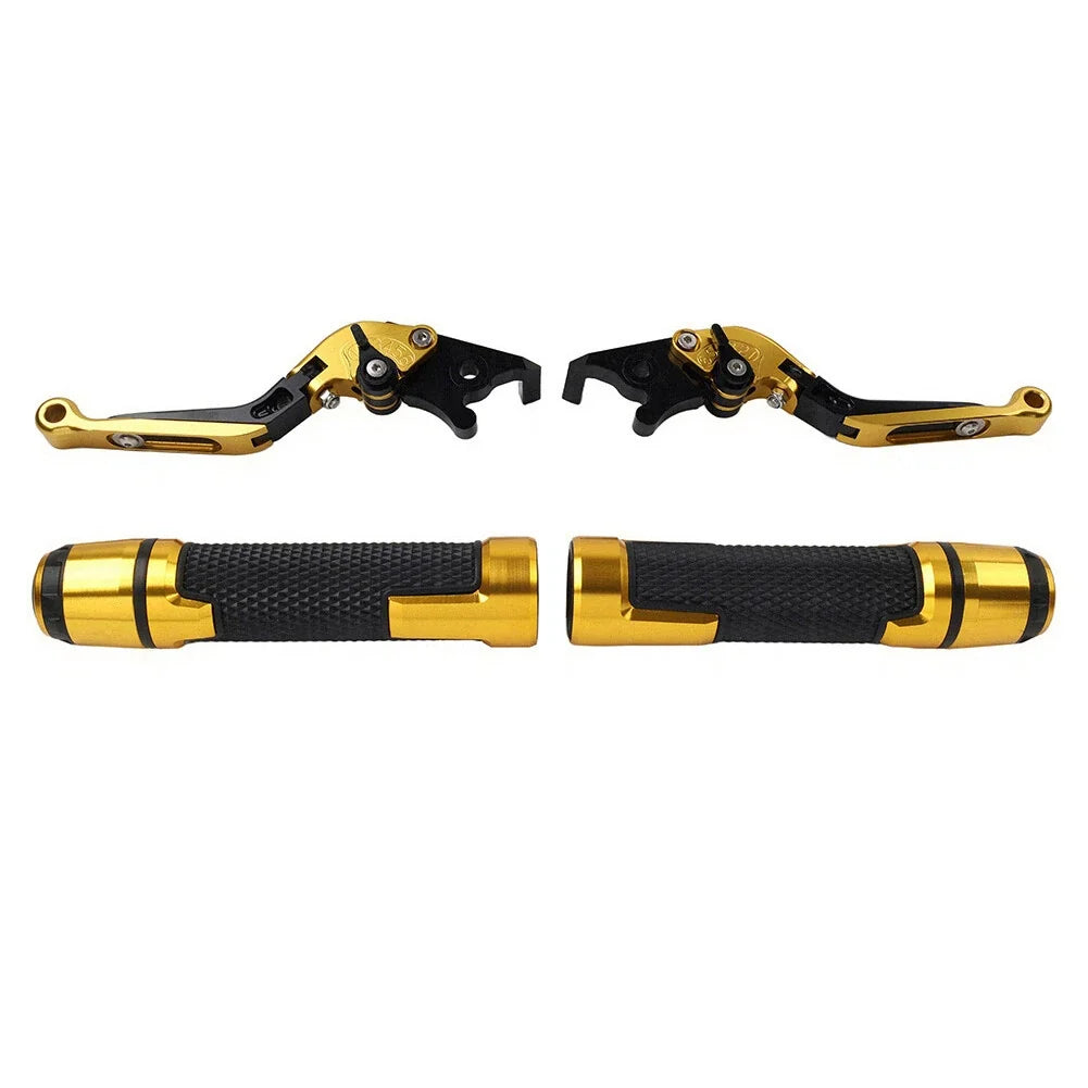 Set of 2 Gold Extendable Brake Clutch Levers for Yamaha XMAX300/400 (2017–2023)
