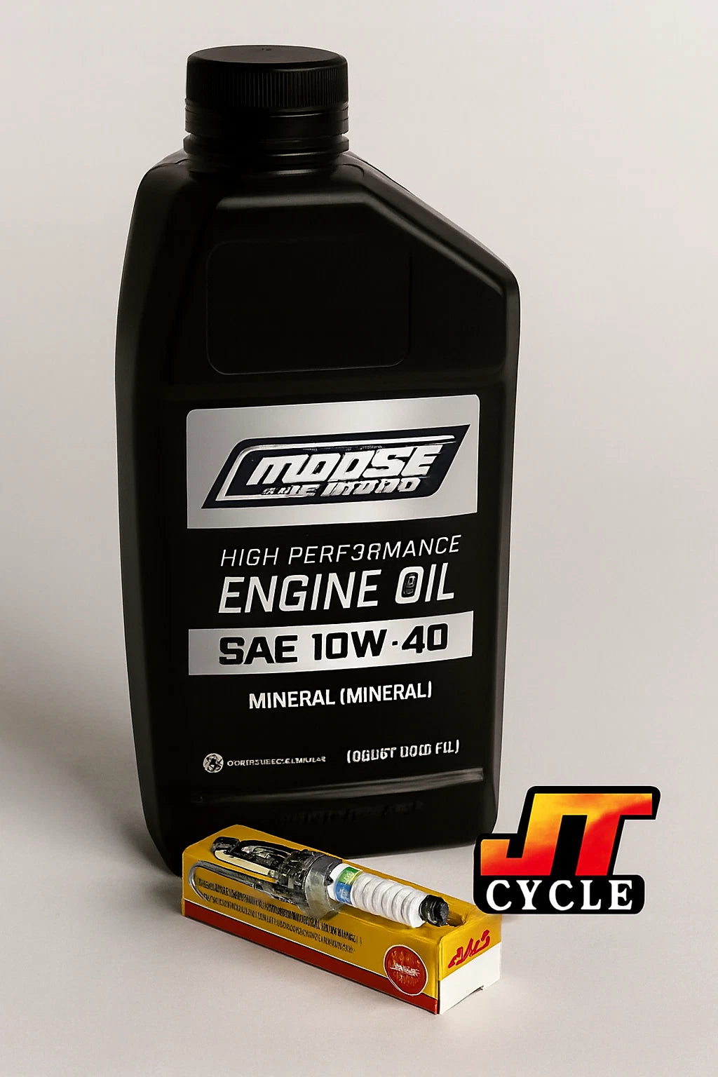 Oil Change Tune Up Kit for Yamaha TTR90 TTR110 (00–UP) MO10W40 CR6HSA