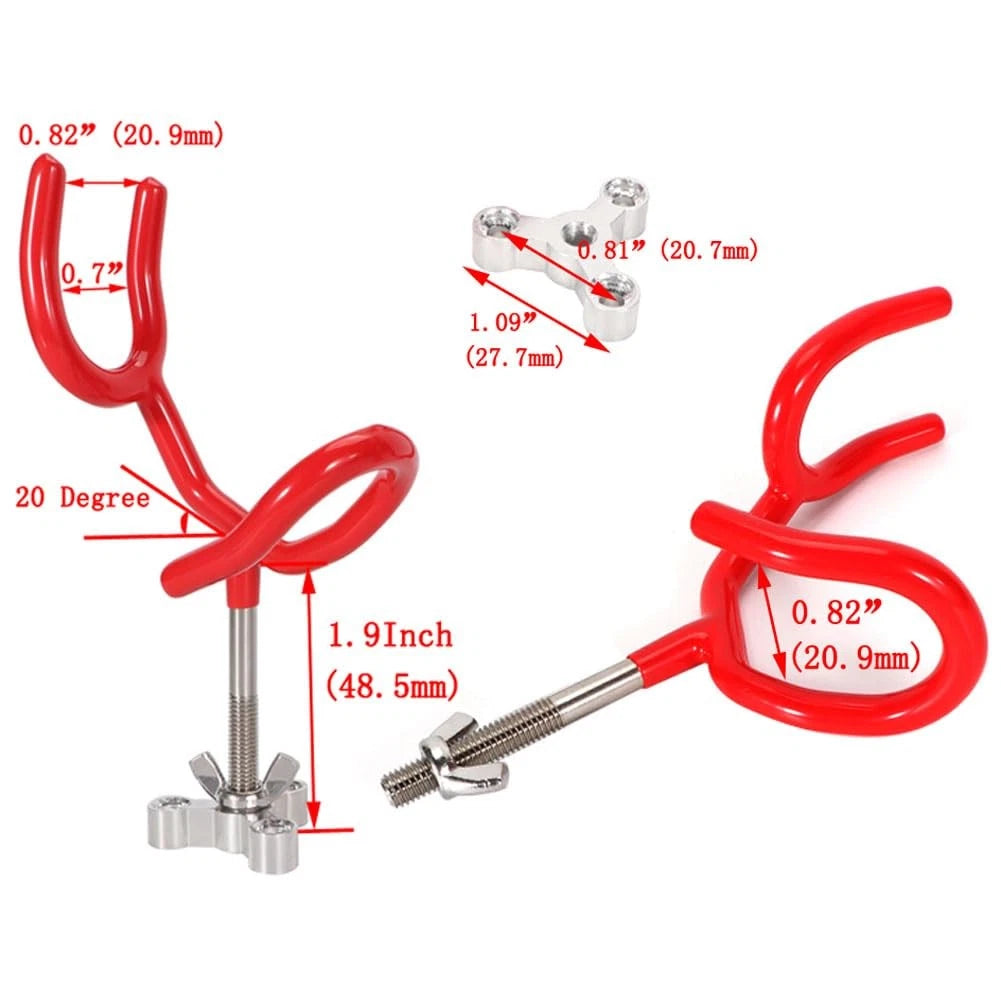Set of 4 Steel Boat Rod Holders 20 Degree PVC Coated
