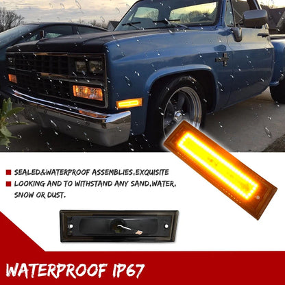 LED Side Marker Lights for Chevy GMC Blazer Jimmy Suburban C/K (1981–1991)