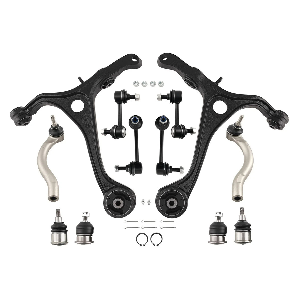 12pc Front Lower Suspension Control Arms Kit for Acura TSX (2004–2008)