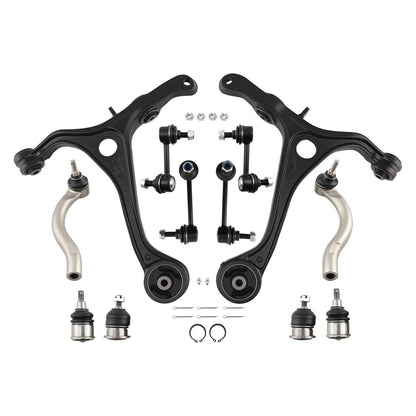 12pc Front Lower Suspension Control Arms Kit for Acura TSX (2004–2008)
