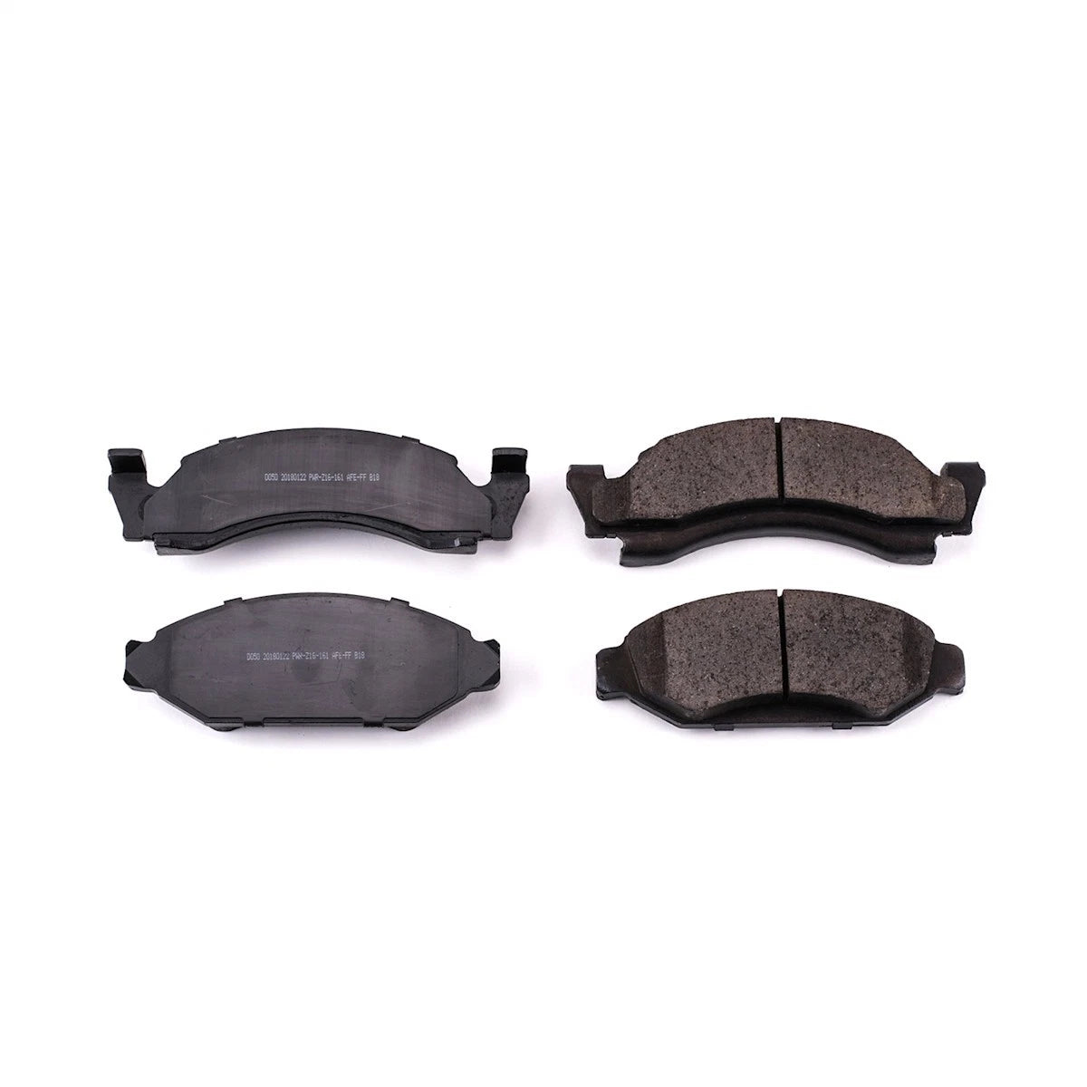 2X Powerstop Brake Pad Set Front for Ford E-150, F-250, F-150 (1980–1986)
