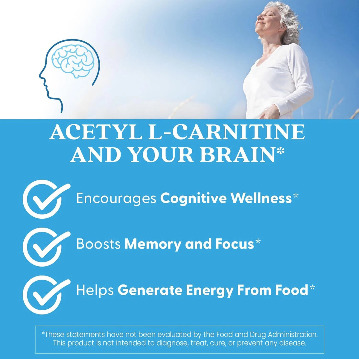 Acetyl-L-Carnitine 1000 mg for Doctors Best (120 Count)