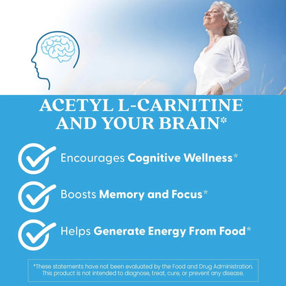 Acetyl-L-Carnitine 1000 mg for Doctors Best (120 Count)