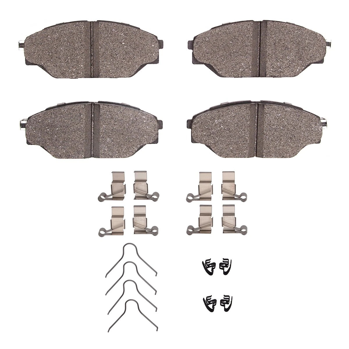 2X Brake Pad Set Front for Toyota T100 (1993–1998) 2551-0605-01