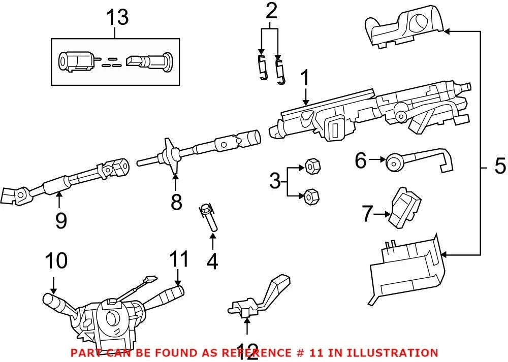 Windshield Wiper Switch for Dodge Avenger (2008–2014) 68003214AD